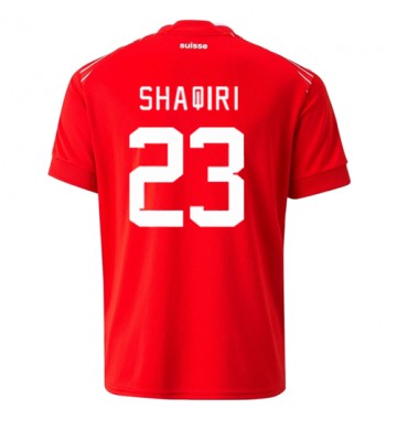 Switzerland Xherdan Shaqiri #23 Replica Home Stadium Shirt World Cup 2022 Short Sleeve